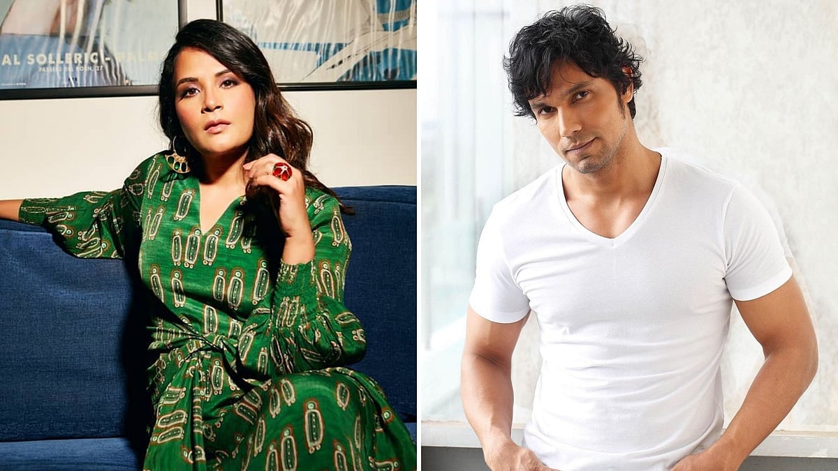 <div class="paragraphs"><p>Richa Chadha calls out Randeep Hooda for his joke. </p></div>