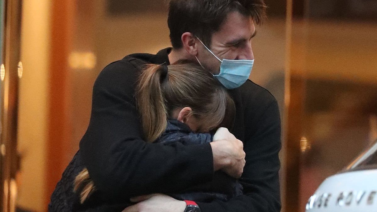 Pat Cummins shares an adorable moment with his fiancee. 
