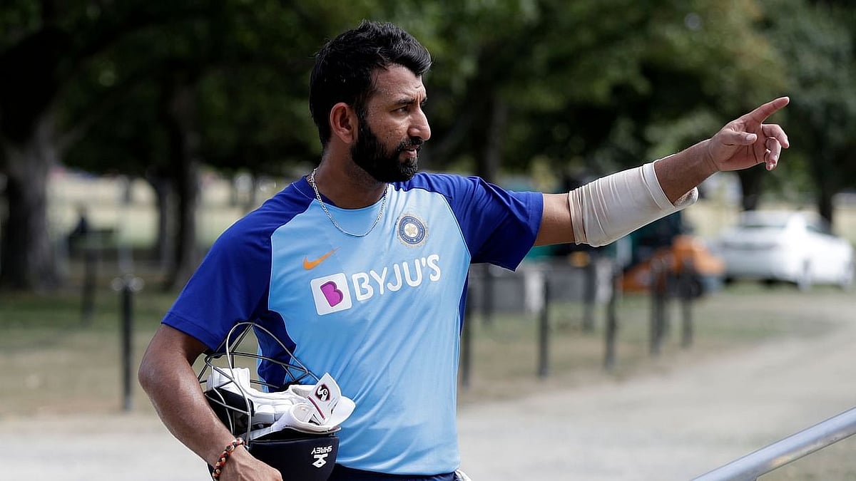 <div class="paragraphs"><p>Cheteshwar Pujara during a training session</p></div>