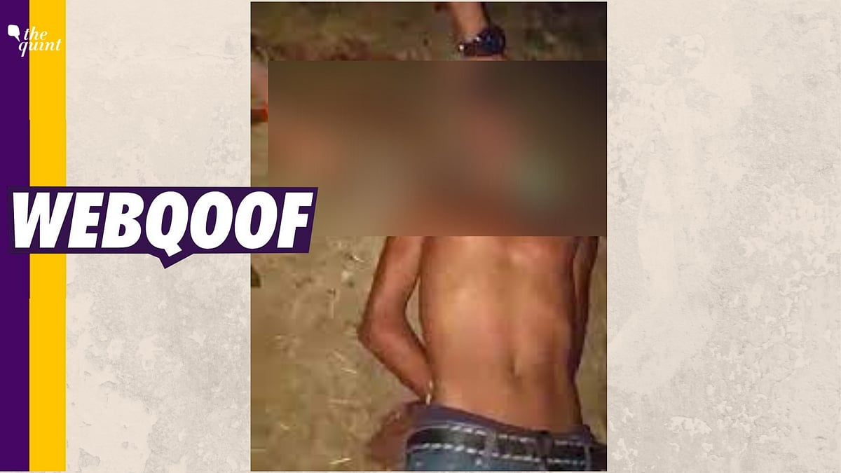 A WhatsApp video is doing the rounds which shows a minor boy being beheaded and shared saying it is related to post-poll violence in Bengal.