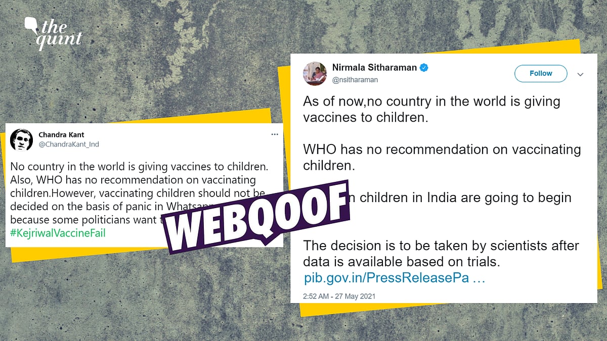 <div class="paragraphs"><p>We found that the USA and Canada have already started vaccinating children from age 12-15 with the Pfizer COVID-19 vaccine.</p></div>