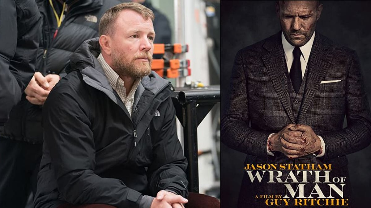<div class="paragraphs"><p>Director Guy Ritchie; poster of 'Wrath of Man'</p></div>