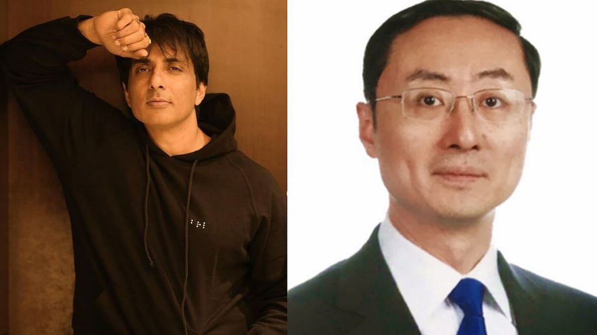 <div class="paragraphs"><p>Actor Sonu Sood; Chinese Ambassador to India Sun Weidong</p></div>