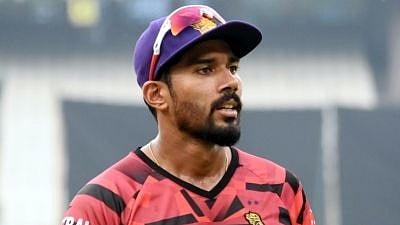 Sandeep Warrier represents the Kolkata Knight Riders in IPL. 