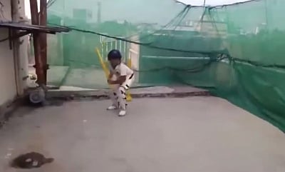 Vighnaj is following in the footsteps of batting virtuoso Sir Don Bradman. 