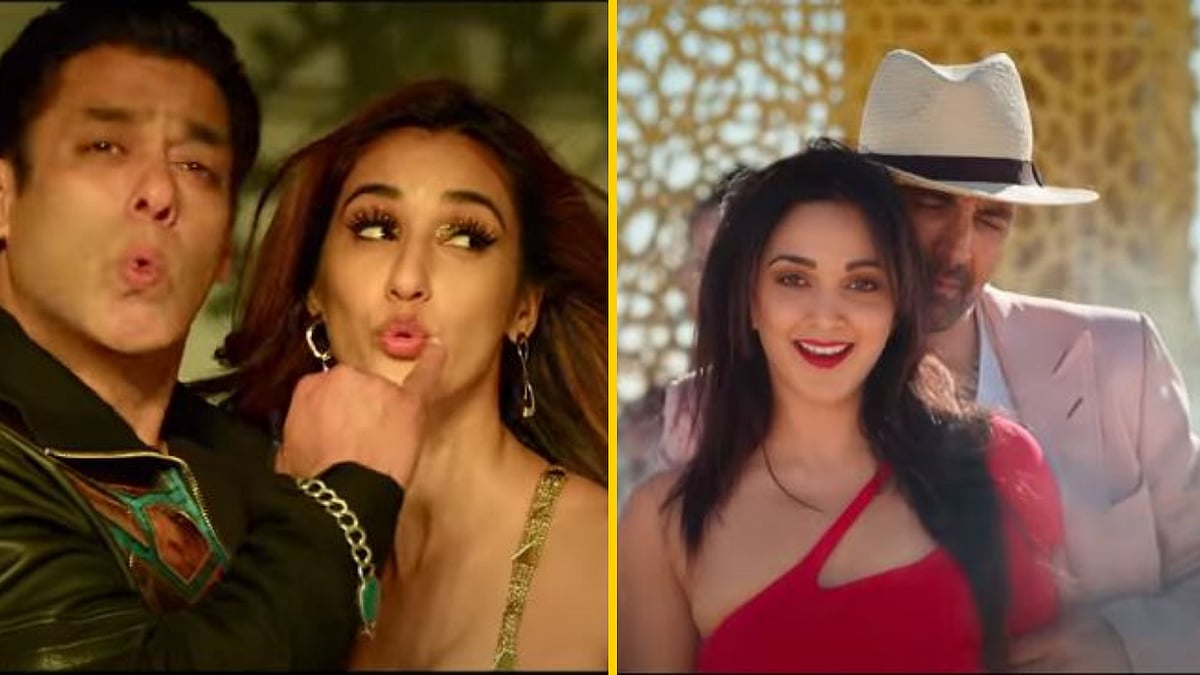 Salman Khan and Disha Patani in <i>Radhe</i>; Akshay Kumar and Kiara Advani in <i>Laxmii.</i>