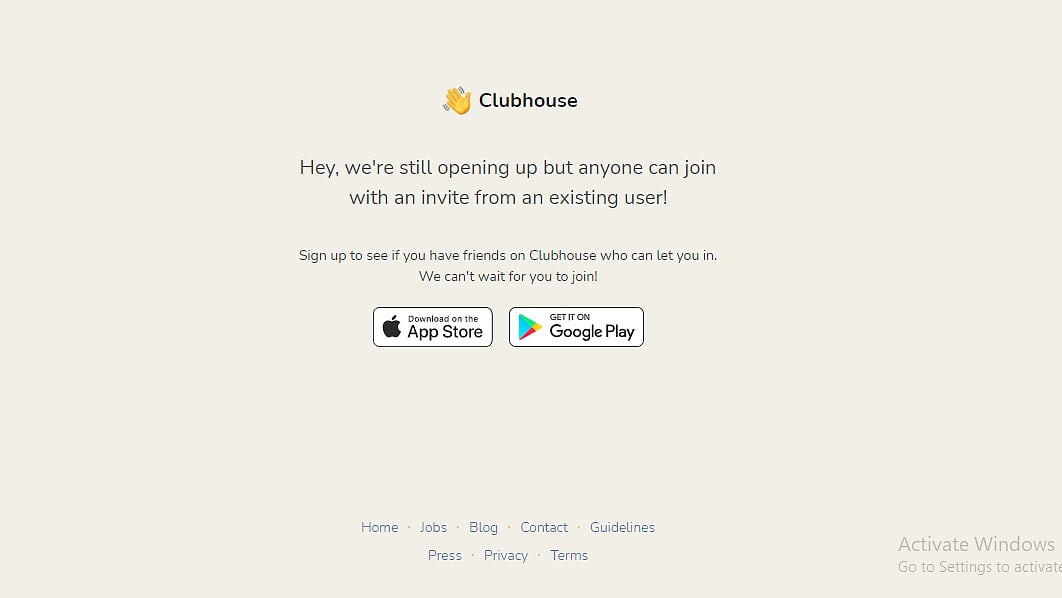 Clubhouse will only be available through invites.