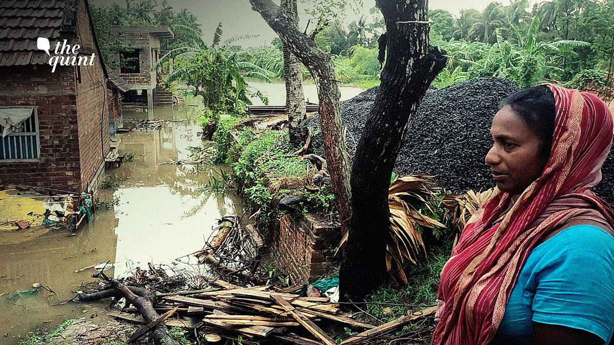 Kumkum Kabri lives alone Shyampur block of Howrah. She didn’t have time to save any of her belongings when the cyclone hit.