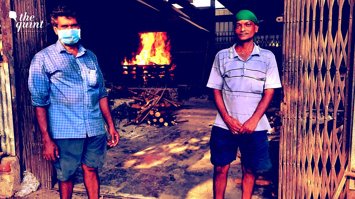 The cremation workers have been left to fend for themselves.