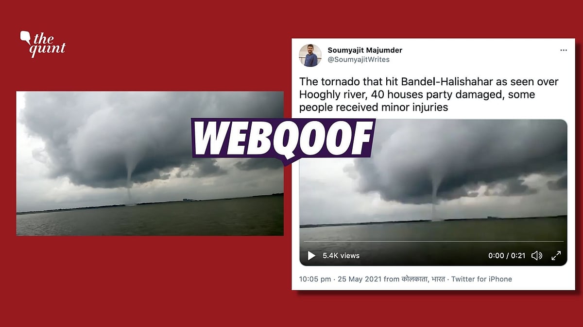 The viral video in question is an old one and unrelated to Cyclone Yaas.