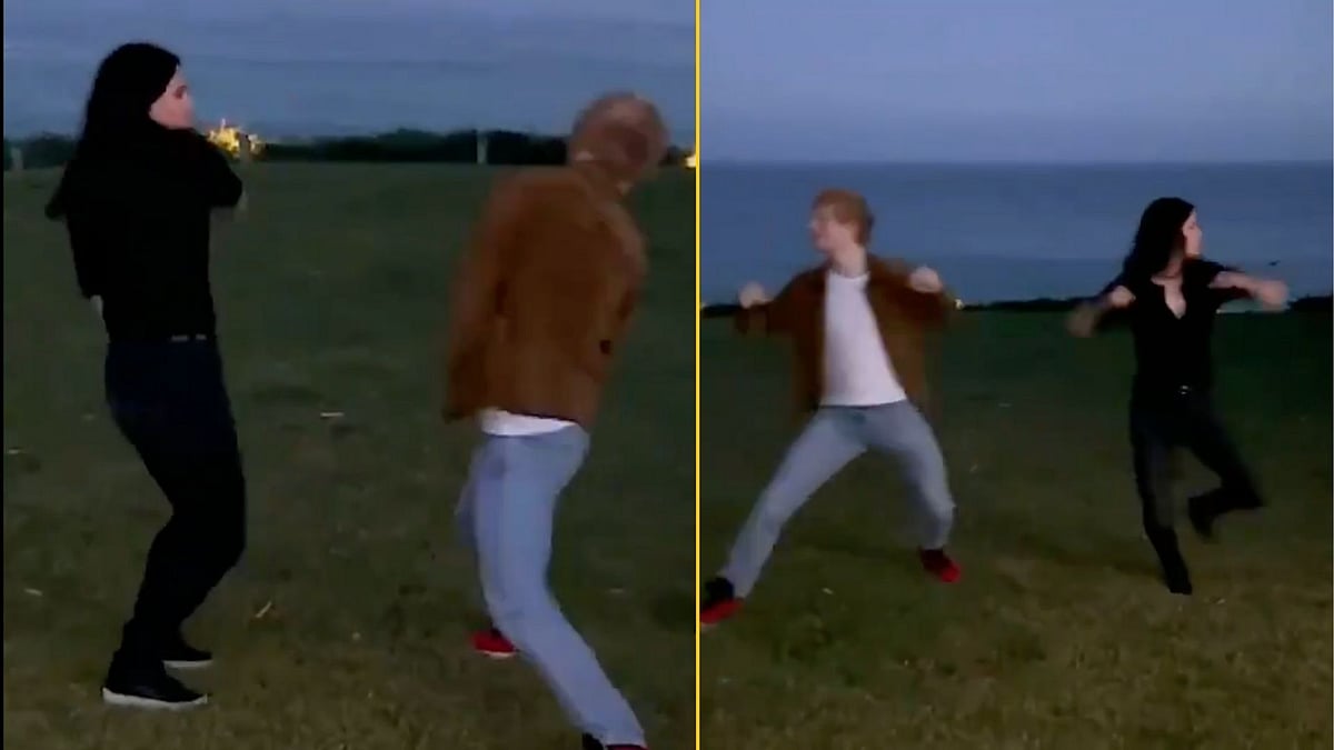 <div class="paragraphs"><p>Ed Sheeran and Courteney Cox Recreated the Friends Routine and Twitter Is All for It</p></div>