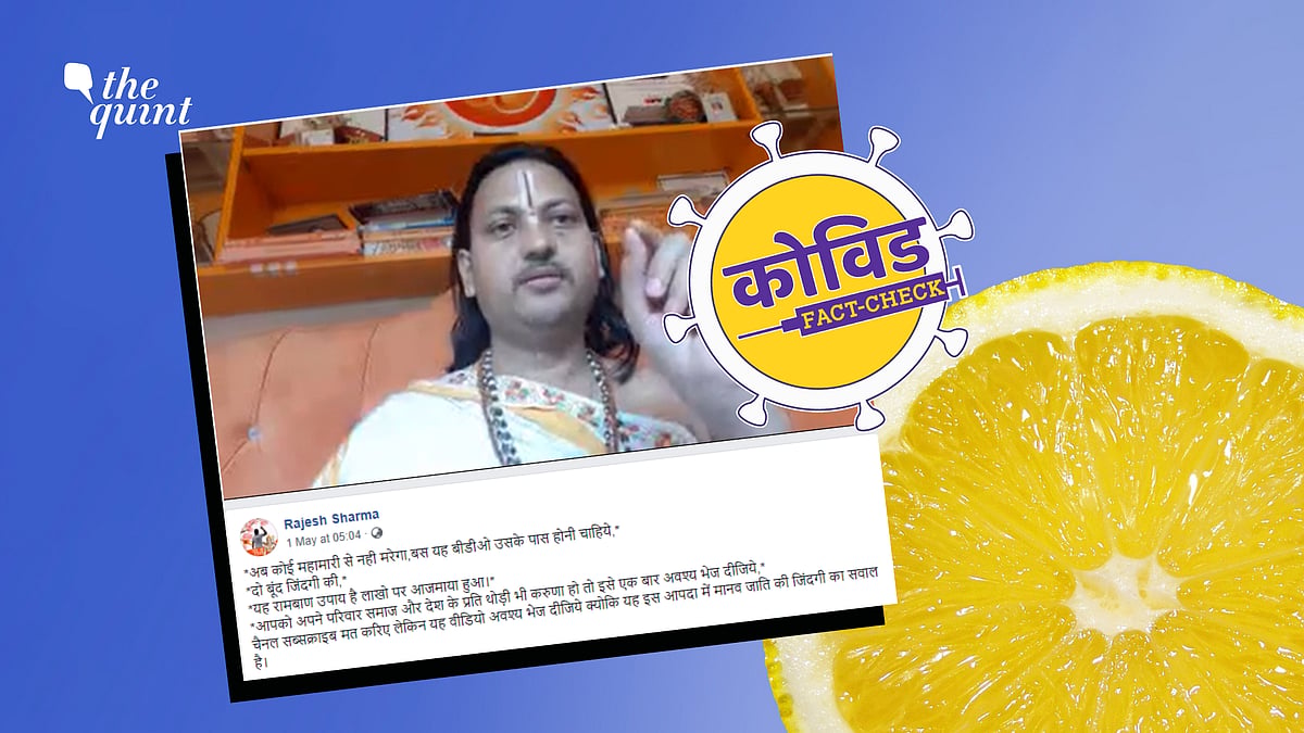 Fact-Check | Putting lemon juice in the nose will not cure one of COVID-19. The practice is dangerous and could have serious side effects. 
