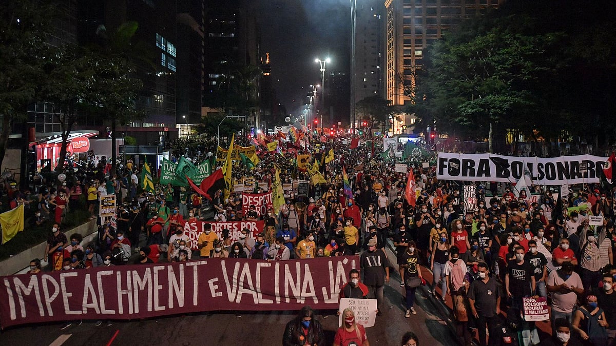 A slow roll-out of the vaccination programme has infuriated the citizens as several major Brazilian cities saw mass rallies amid the pandemic.