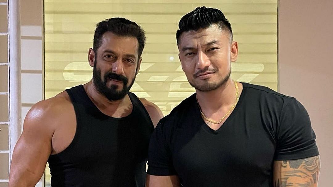 <div class="paragraphs"><p>'Radhe' actors Salman Khan and Sangay Tsheltrim</p></div>