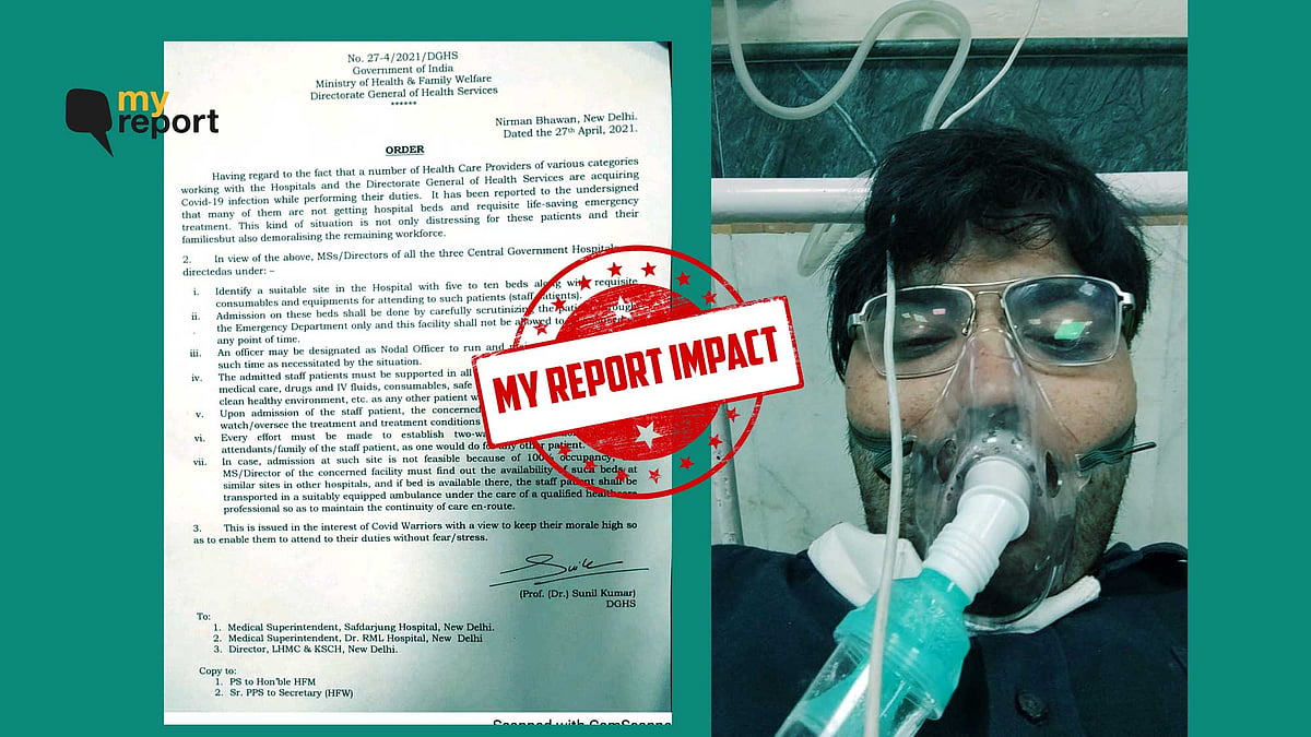 A story published on The Quint’s My Report section went viral, after which DGHS and RML Hospital took action.