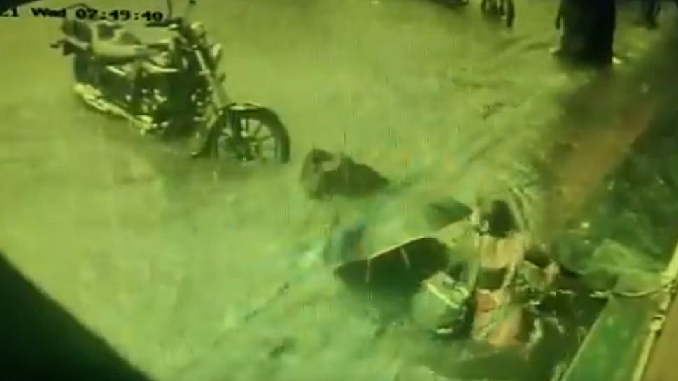 The incident occurred on Wednesday evening, when Mumbai was lashed by heavy rains and many parts were inundated.