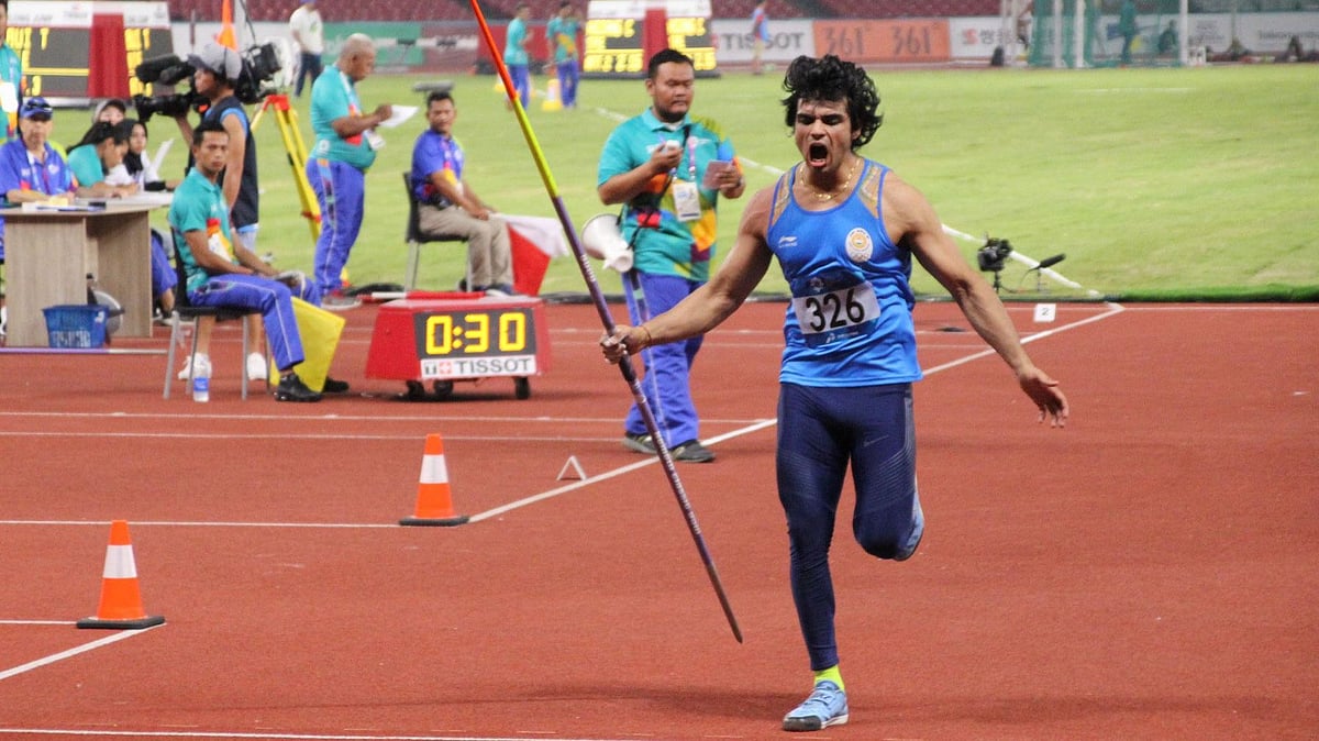 <div class="paragraphs"><p>India's Neeraj Chopra in action</p></div>