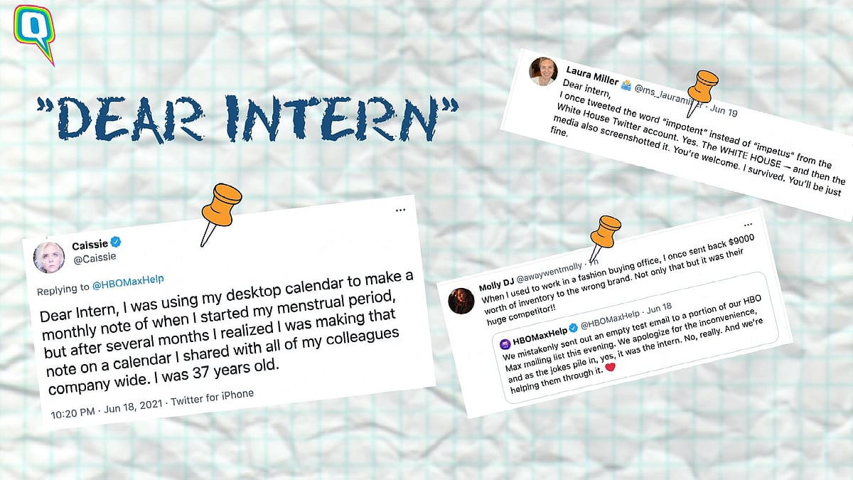 <div class="paragraphs"><p>HBO's intern goofs up, netizens show support by narrating their own embarrassing stories</p></div>