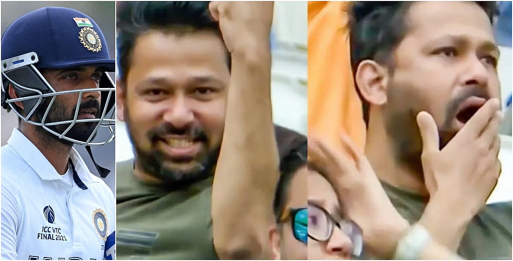 Fan’s priceless reaction goes viral at Ajinkya Rahane’s dismissal on Day 6 of the WTC Final between India and New Zealand goes viral. 