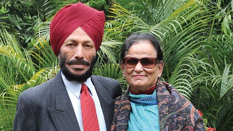 Sprinting stalwart Milkha Singh with his wife, Nirmal Kaur. 