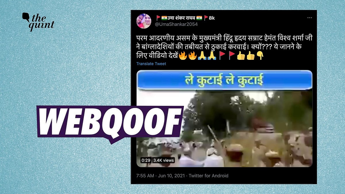 <div class="paragraphs"><p>The claim falsely states that the video shows 'Bangladeshi Muslims demanding a separate state' in Assam.</p></div>