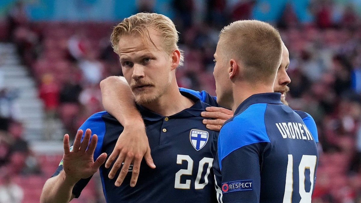 Joel Pohjanpalo scored the only goal of the game between Finland and Denmark. 
