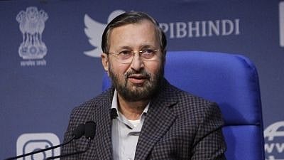 New Delhi: Union Environment, Forest and Climate Change; Information and Broadcasting and Heavy Industries and Public Enterprises Minister Prakash Javadekar.