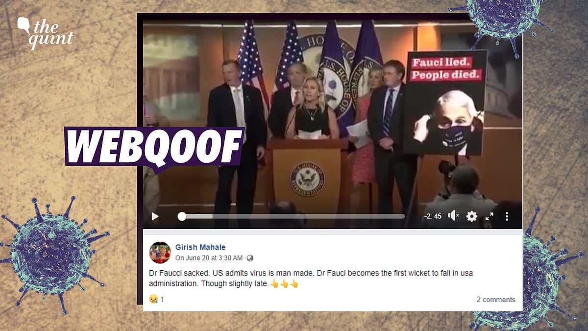 <div class="paragraphs"><p>Republican Congresswoman Marjorie Taylor Greene talks about introducing the ‘Fire Fauci Act’ (Bill) in the House of Representatives amid reports involving the origins of COVID-19.</p></div>