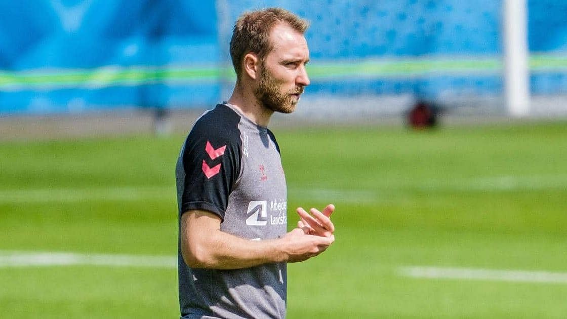 <div class="paragraphs"><p>Christian Eriksen in training </p></div>