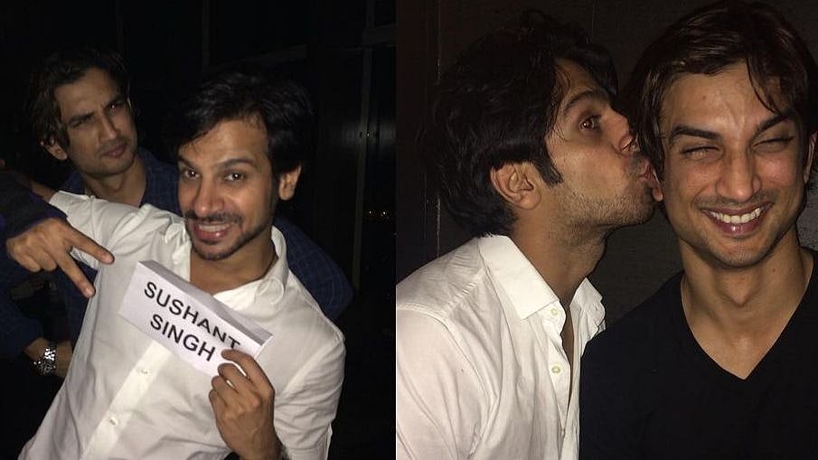 <div class="paragraphs"><p>Actor Karanveer Mehra and late Sushant Singh Rajput</p></div>