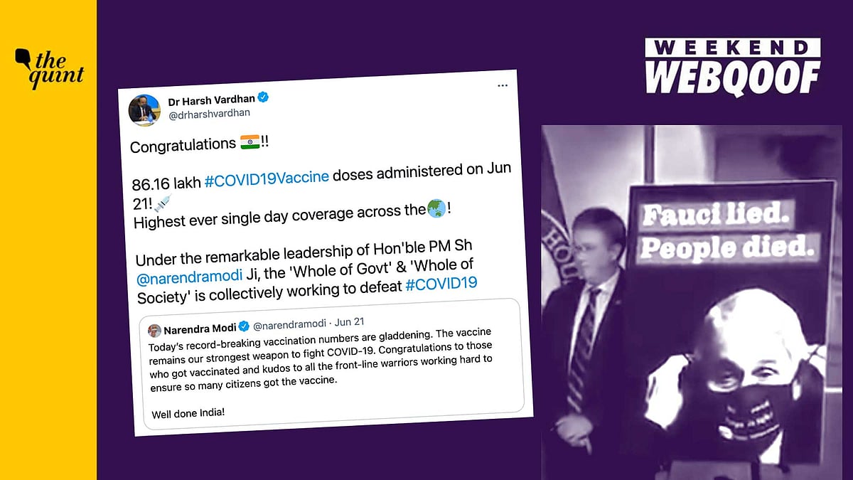 Fact checks around COVID-19 vaccination, Dr Fauci sacked, PM Narendra Modi calling himself thief and more.