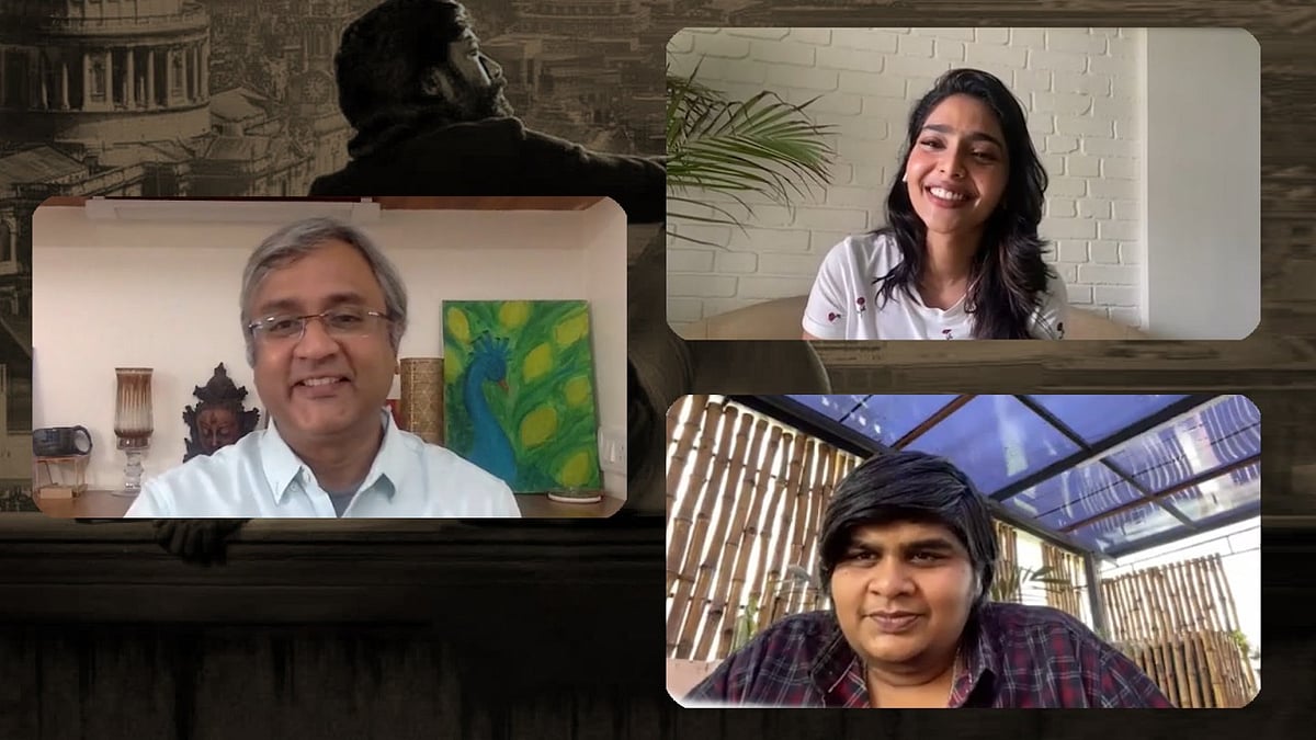 <div class="paragraphs"><p>Filmmaker Karthik Subbaraj and actor Aishwarya Lekshmi on Dhanush-starrer <em>Jagame Thandhiram.</em></p></div>