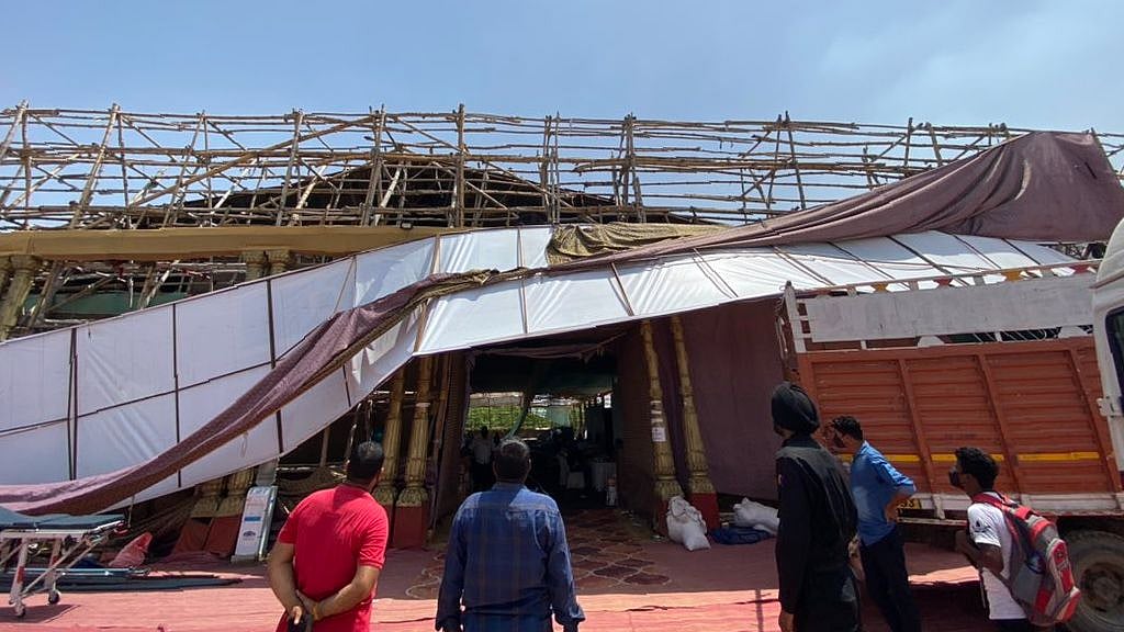 A temporary COVID centre of Hemkunt Foundation, the non-governmental organisation that delivered oxygen to many amid the second wave of COVID-19, was and vandalised by unidentified people on Thursday, 3 June.