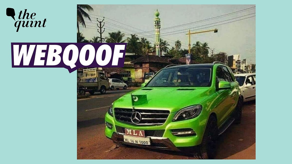 <div class="paragraphs"><p>The viral image claims that the flag is of Pakistan On Kerala MLA’s Car.</p></div>
