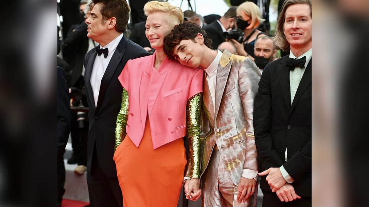 <div class="paragraphs"><p>Tilda Swinton &amp; Timothée Chalamet at The Cannes Film Festival.</p></div>