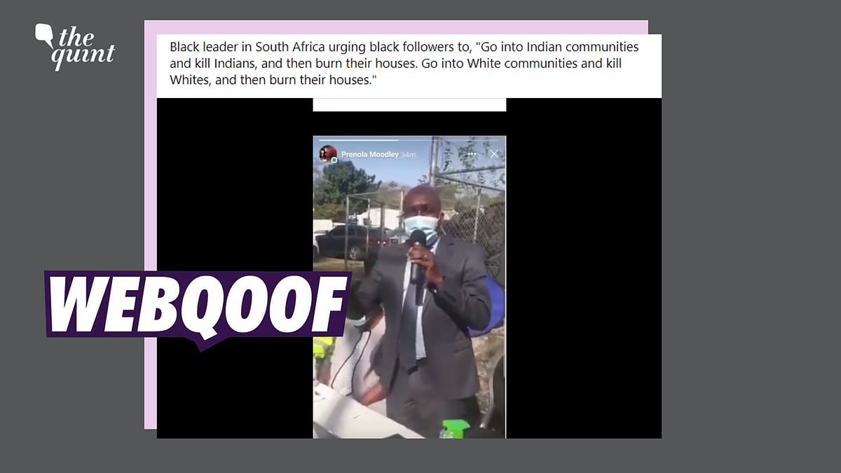 <div class="paragraphs"><p>Fact-Check | We found that the video was clipped from a longer version of the speech and was edited to create a false narrative around the violence in South Africa.</p></div>