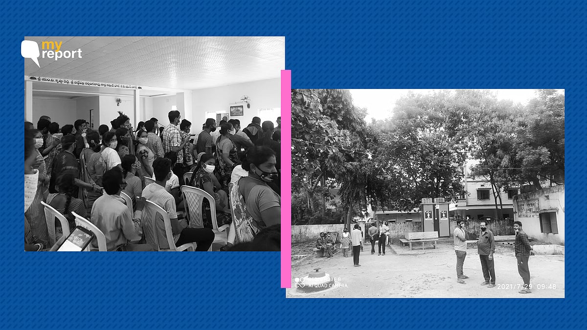 <div class="paragraphs"><p>Mismanagement at the Chandanagar Madhapur CVC COVID vaccination centre in the Rangareddy, Hyderabad, has irked nearby residents.</p></div>