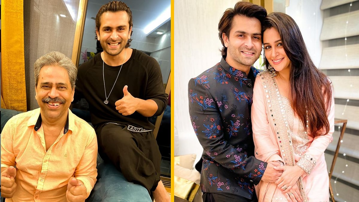 <div class="paragraphs"><p>Shoaib Ibrahim with his father, and wife Dipika Kakar. </p></div>