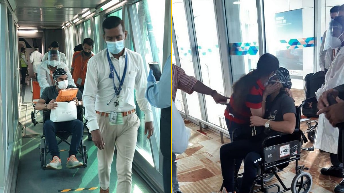 <div class="paragraphs"><p>Arshdeep Singh arrived at Delhi airport on Monday.</p></div>