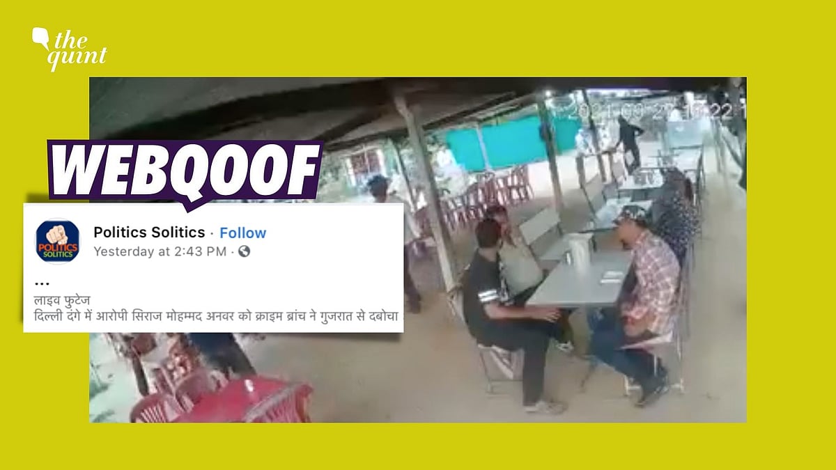 <div class="paragraphs"><p>Social media users falsely claimed that the video showed Gujarat police arresting an accused in the Delhi riots case.</p></div>