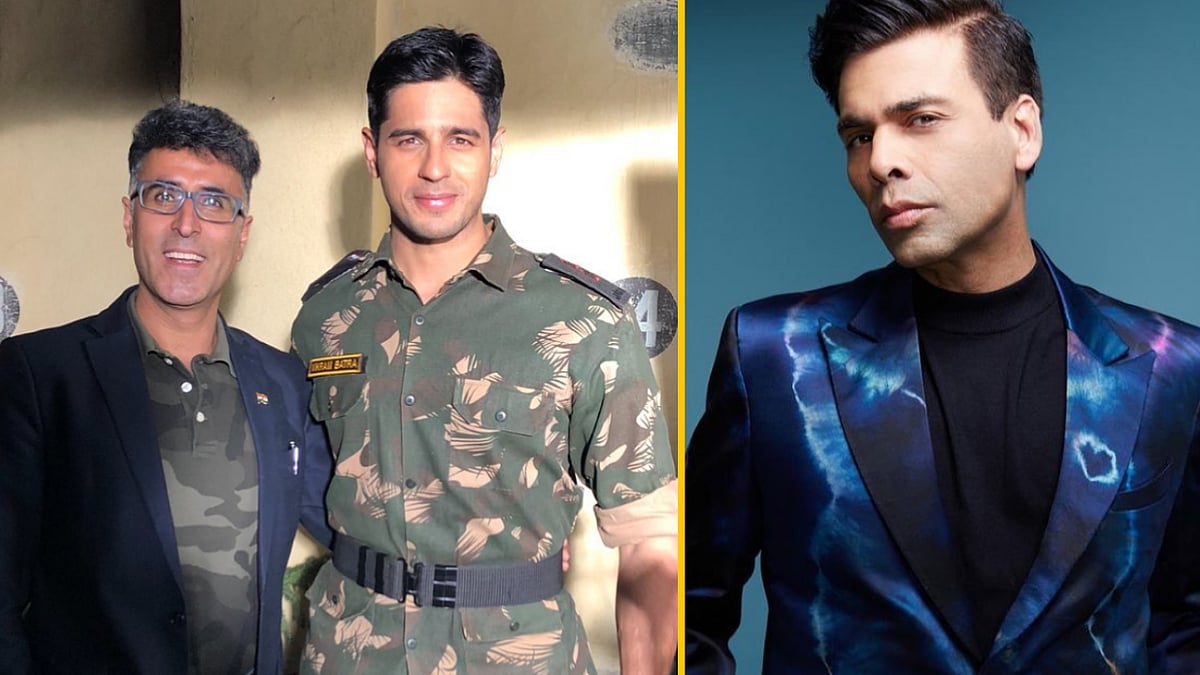 <div class="paragraphs"><p>Captain Vikram Batra's brother Vishal Batra with <em>Shershaah </em>lead Sidharth Malhotra; produced Karan Johar</p></div>