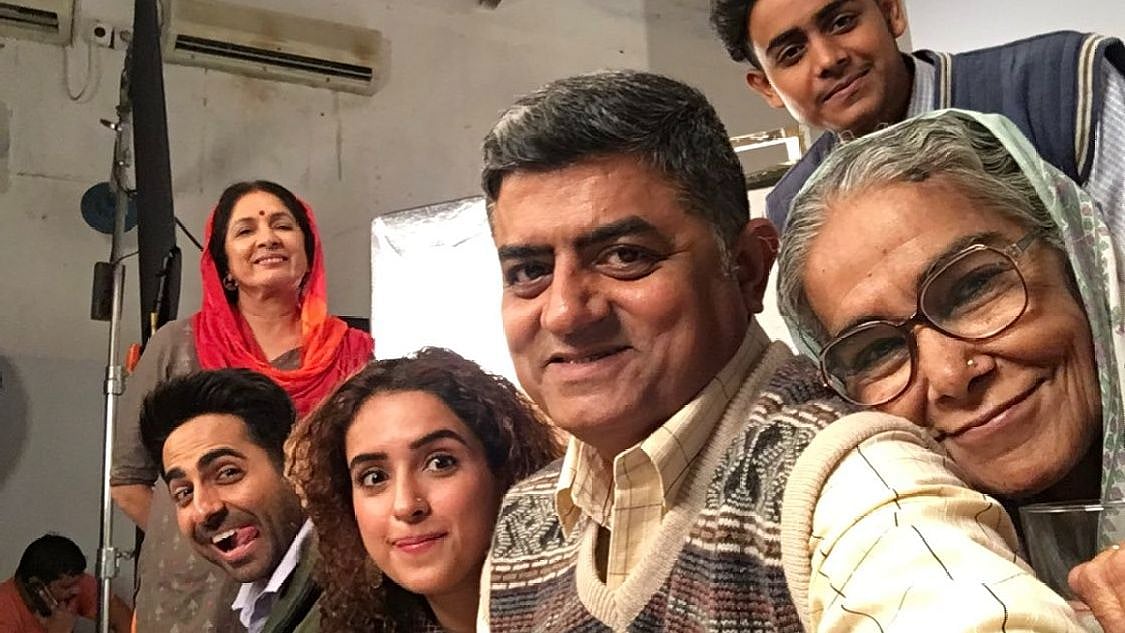 <div class="paragraphs"><p>Gajraj Rao and Surekha Sikri with the cast of&nbsp;<em>Badhaai Ho&nbsp;</em>including Neena Gupta, Ayushmann Khurrana, and Sanya Malhotra</p></div>
