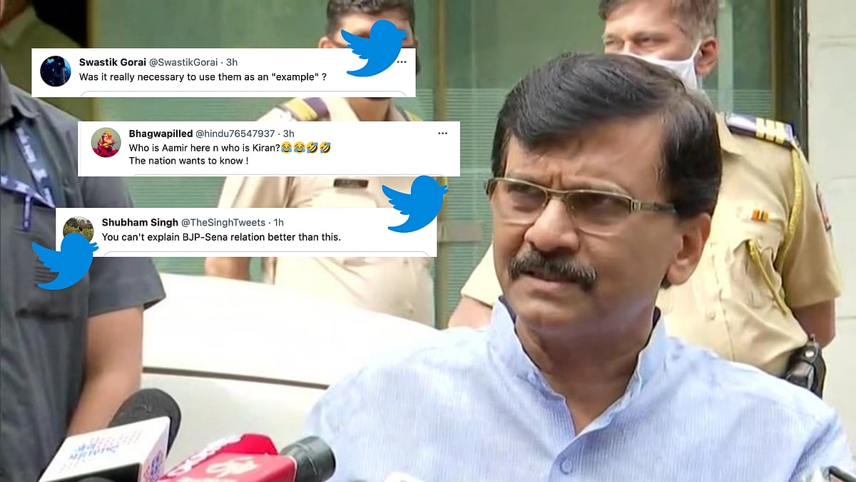 <div class="paragraphs"><p>Sanjay Raut says Shiv Sena-BJP are like Aamir Khan and Kiran Rao.</p></div>