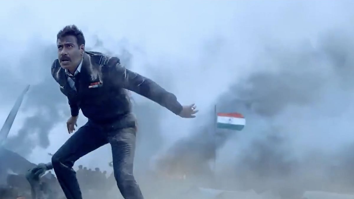 <div class="paragraphs"><p>Ajay Devgn in a still from <em>Bhuj: The Pride of India</em>.</p></div>