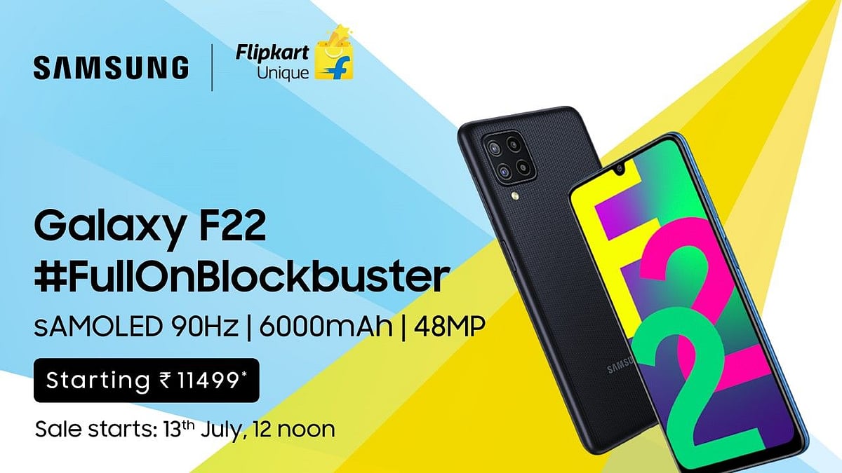 <div class="paragraphs"><p>The new Galaxy F-22 comes with a massive battery and a quad-camera setup on the back.</p></div>