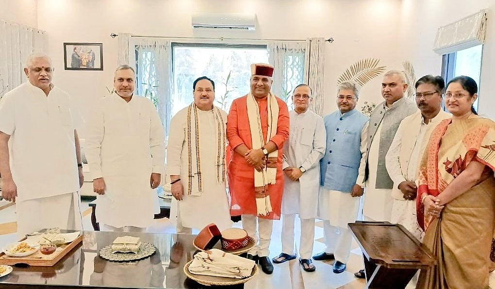 <div class="paragraphs"><p>Bhupender Yadav (centre) with BJP National President JP Nadda.</p></div>