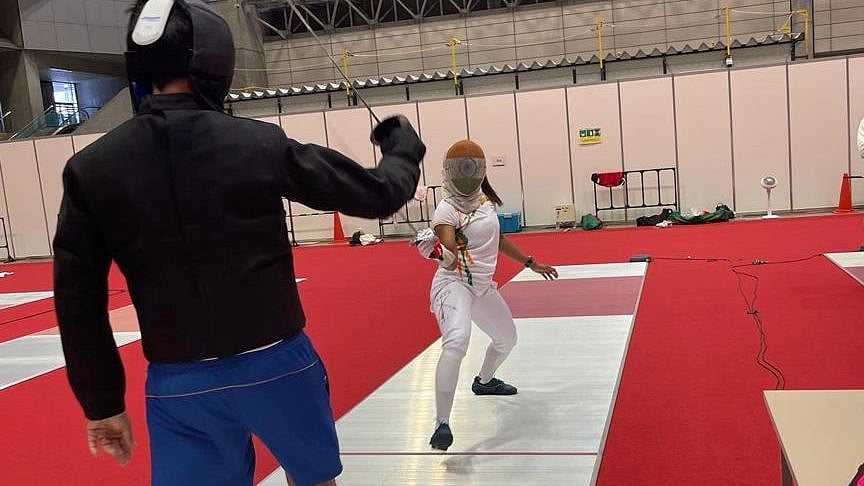 <div class="paragraphs"><p>Fencer Bhavani Devi has won her opening match at the 2020 Tokyo Olympics</p></div>
