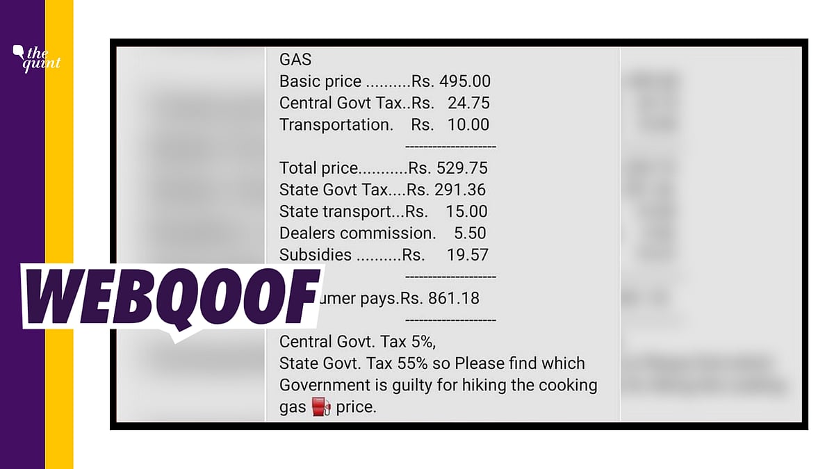 <div class="paragraphs"><p>The post incorrectly claims that states charge a 55% tax on LPG cylinders.</p></div>