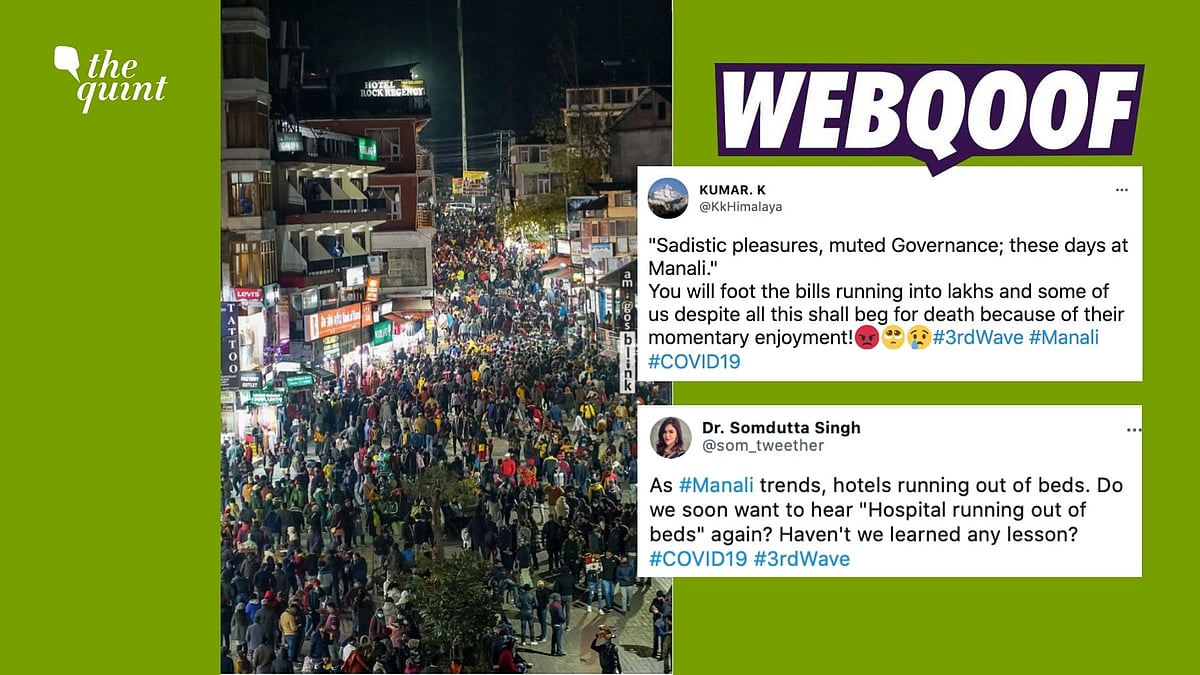 <div class="paragraphs"><p>While it is true that Manali is witnessing large number of tourists, however, the viral image dates back to 31 December 2020.</p></div>