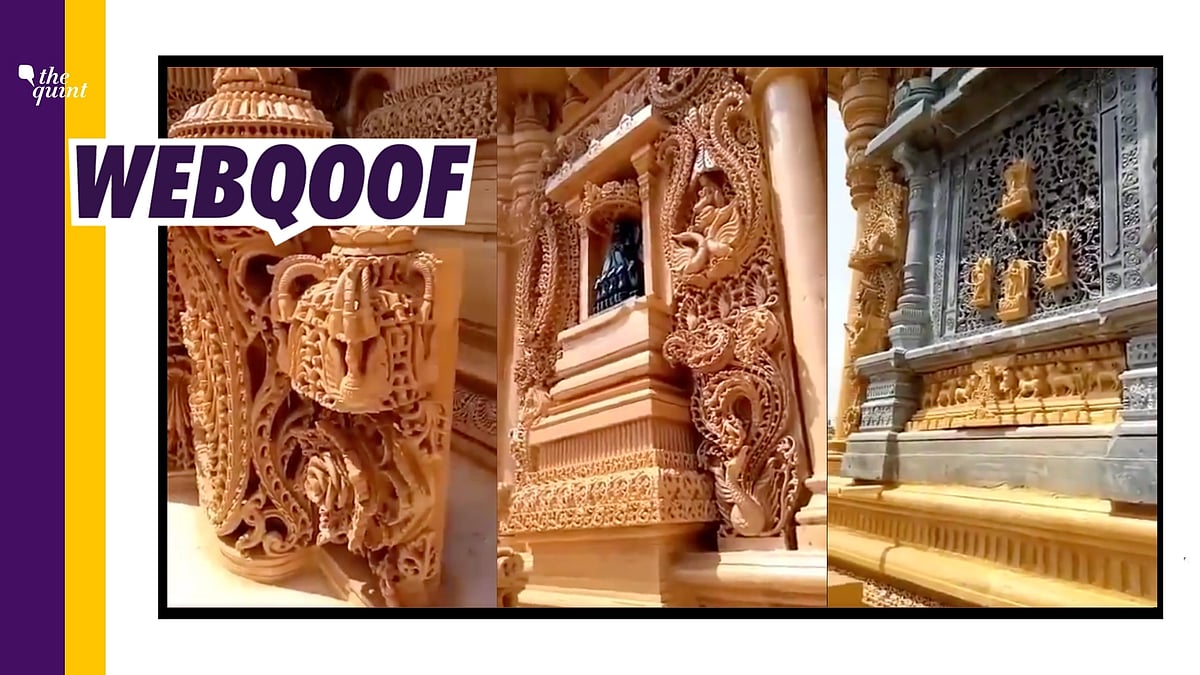 <div class="paragraphs"><p>The video claims that the temple is the Ram Janmbhoomi Mandir in Ayodhya. </p></div>